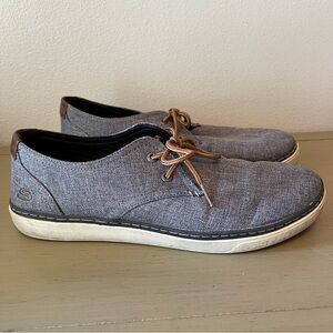 Skechers Men's Relaxed Fit Palon Gadon Sneakers Gray Size 12 - Style #64925